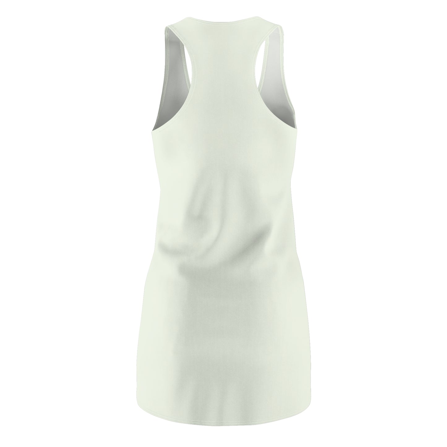 Heartbeat of Joy | Women’s Racerback Dress with Artistic Heart Pattern
