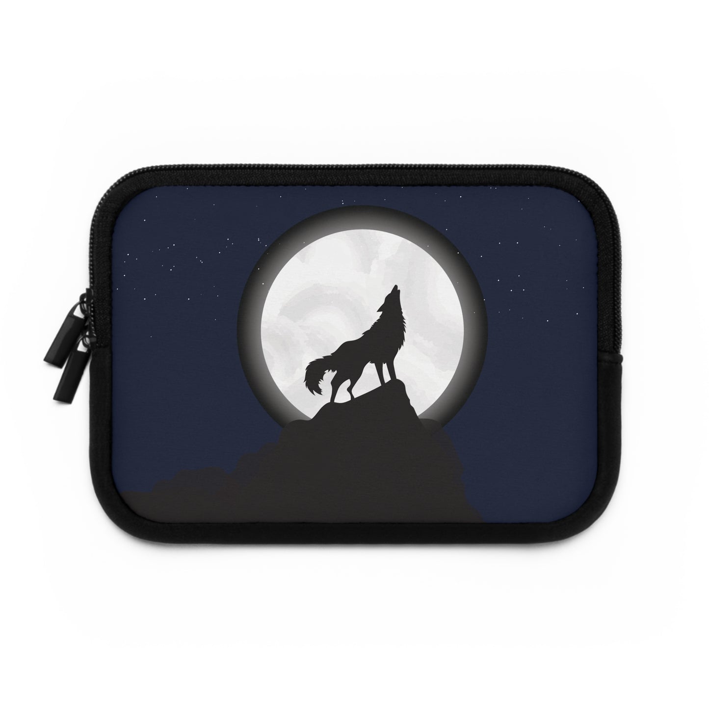 Moonlit Wolf Spirit | Wolf on Mountain Laptop Sleeve