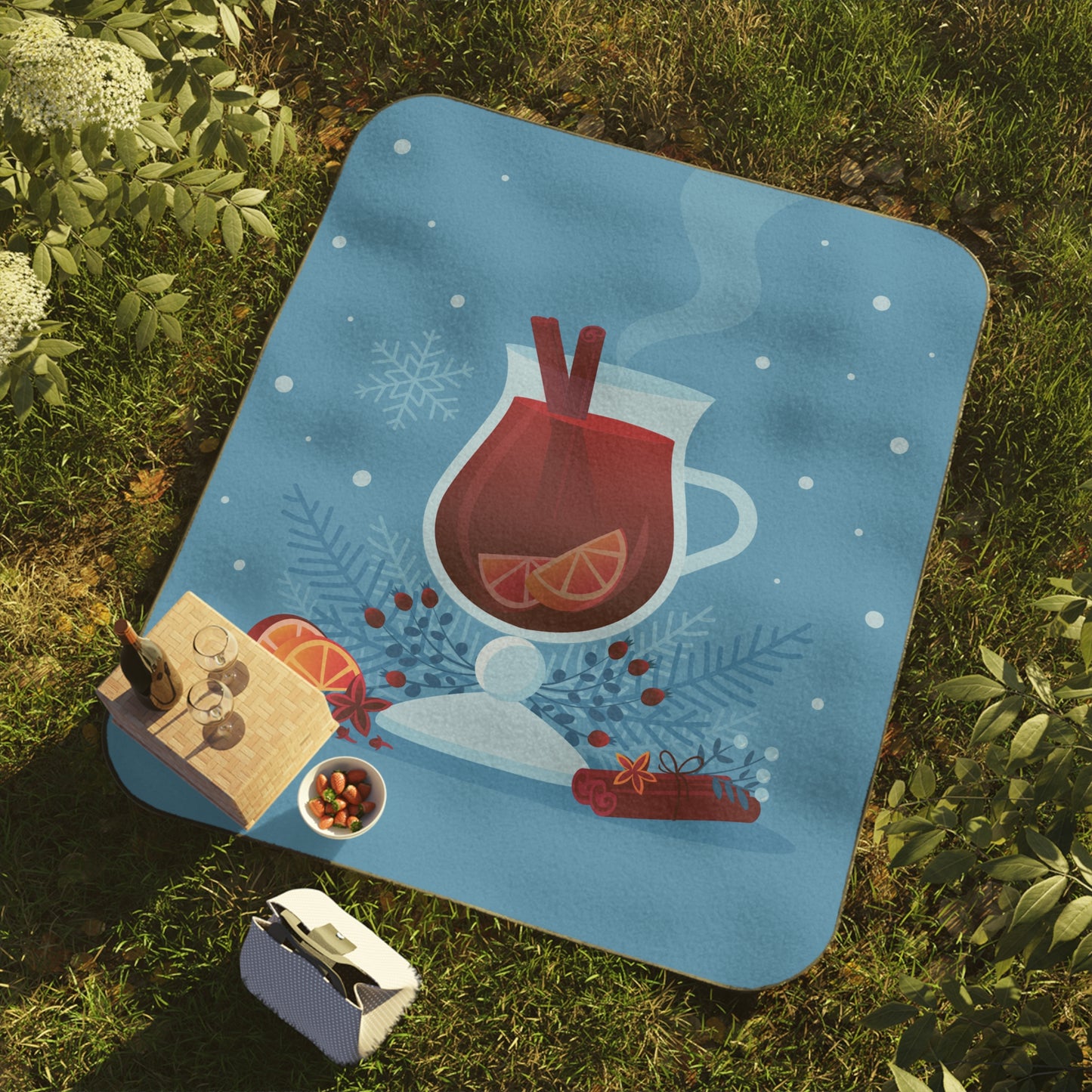 Berry Fresh Picnic Vibes | Fruit Juice Inspired Picnic Blanket