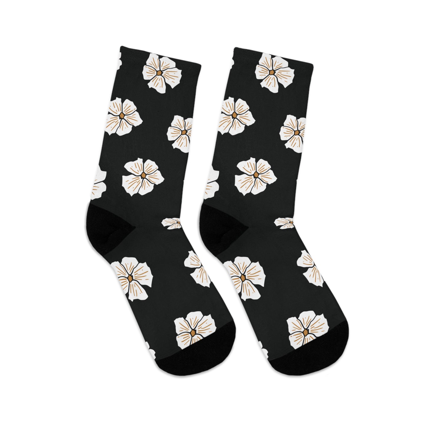 Luxury Bloom Recycled Socks | Premium Floral Print