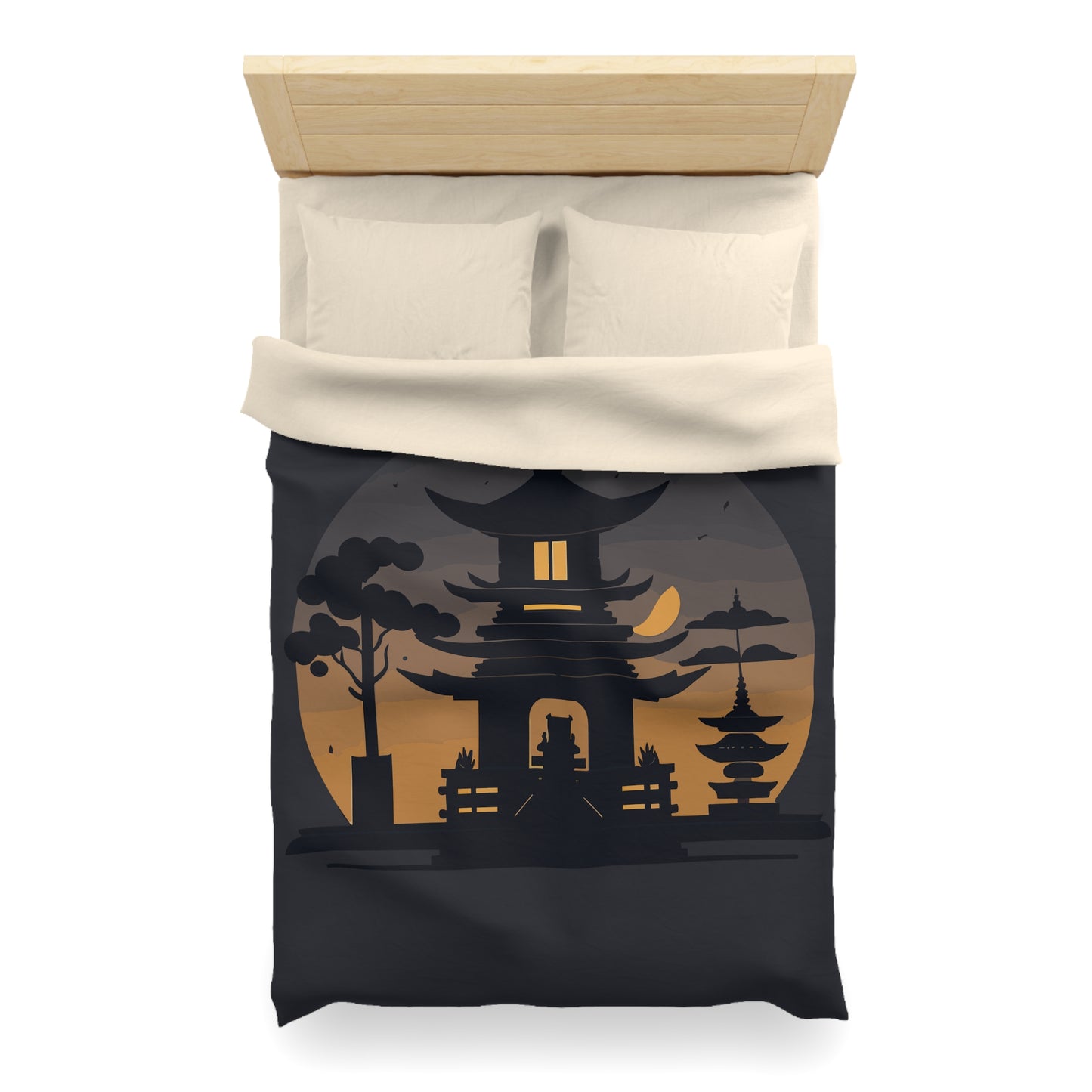 “Tibetan Light” Duvet Cover | A Sanctuary of Calm and Sleep