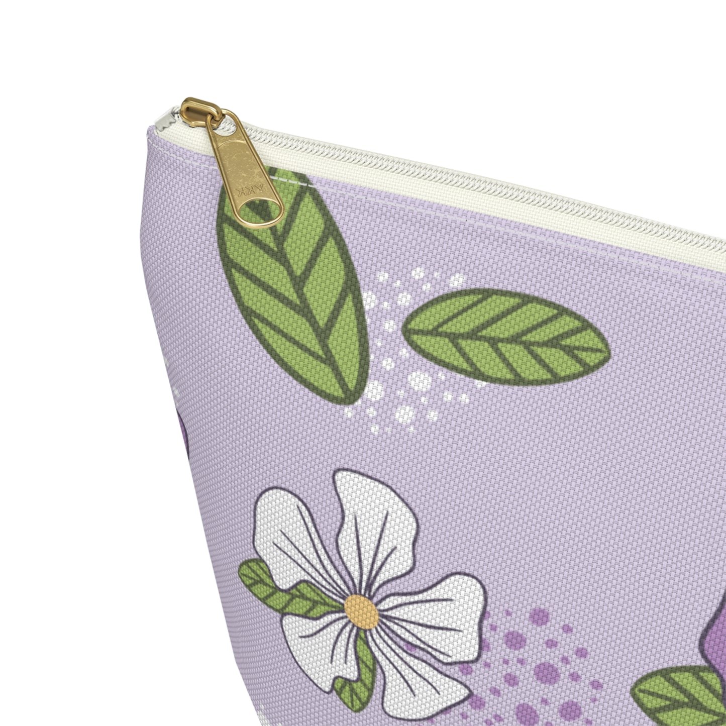 Soft Violet Blooms | Minimalist Floral Accessory Pouch