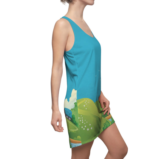 Racerback Dress | Tranquil Green Scenery by the Lake | Fun & Inspiring Fashion
