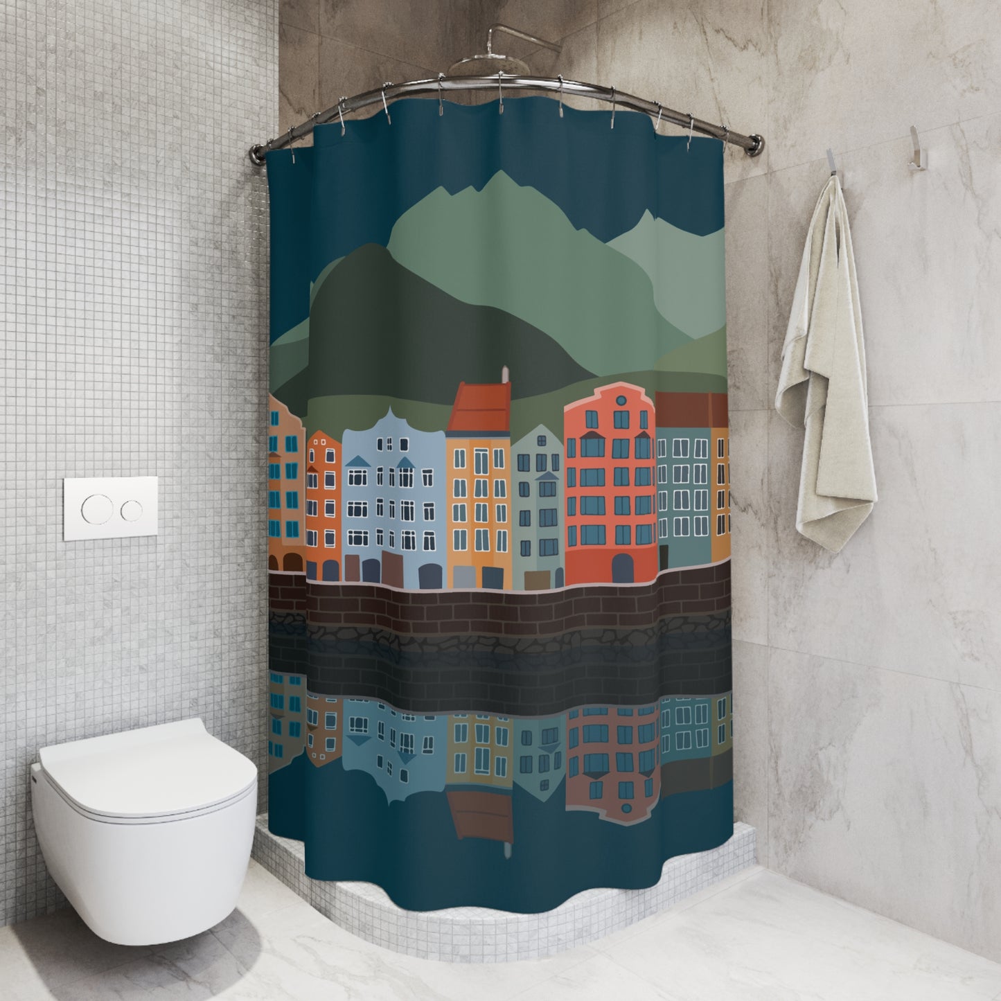 Travel Mood On | Artistic Shower Curtain Inspired by Travel Journeys