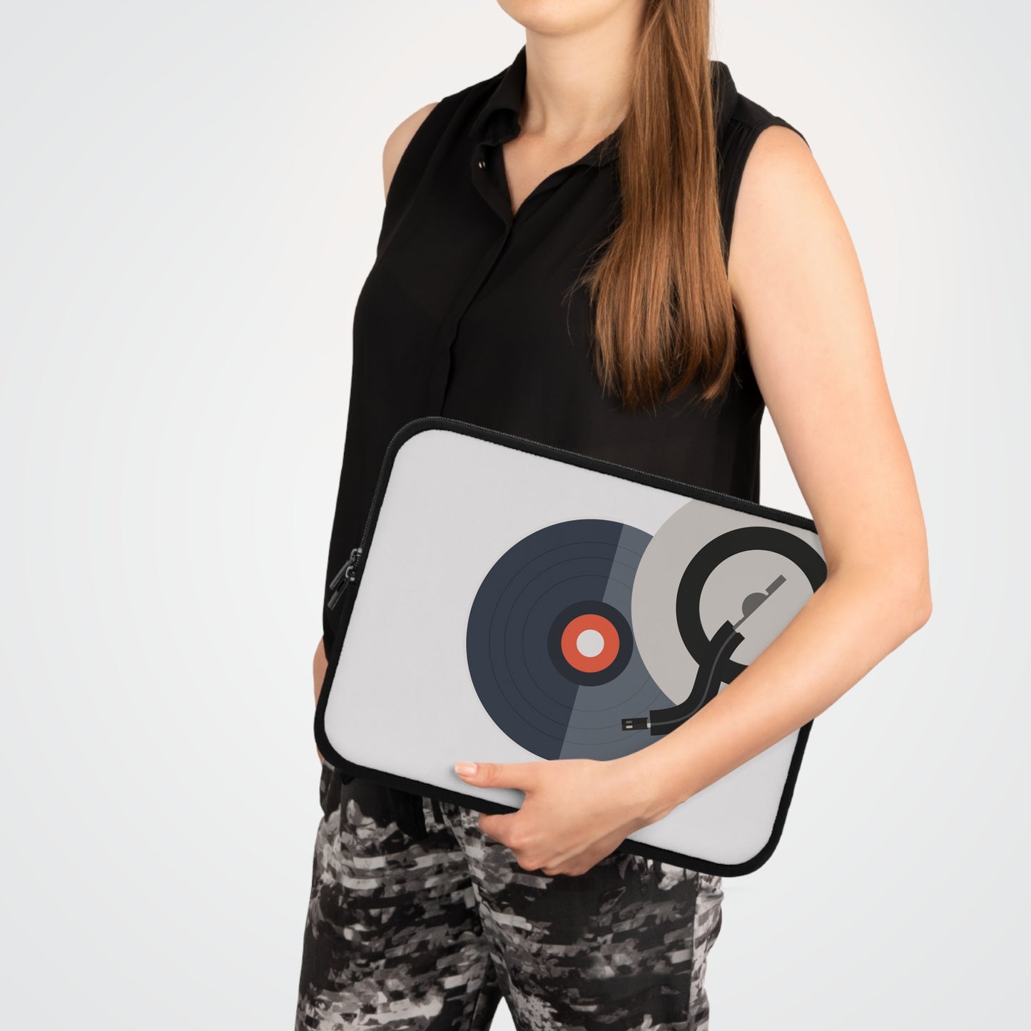 Platinum Disc Vibes | Fun & Stylish Laptop Sleeve for Music Lovers and Creatives