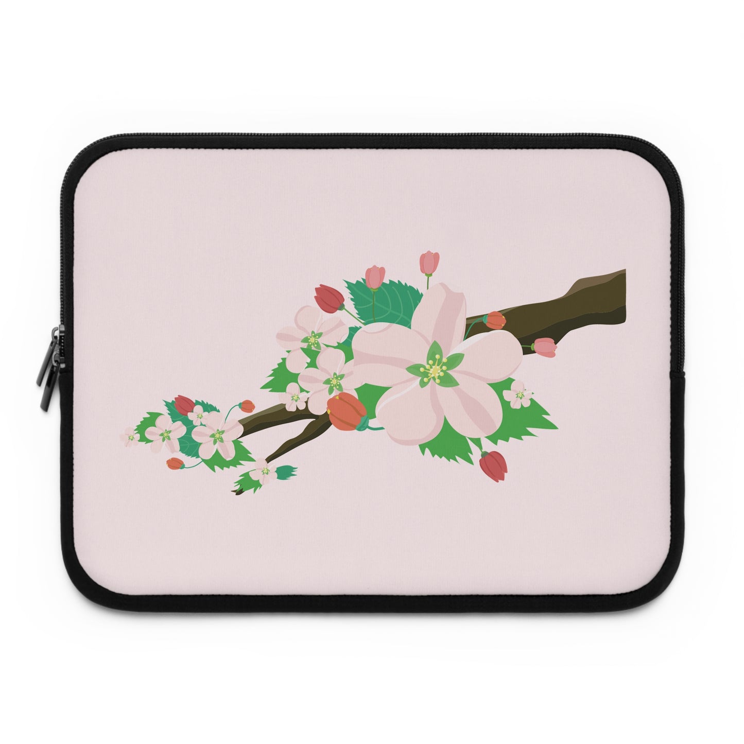 Blooming Peach Blossoms | Fun & Fresh Laptop Sleeve Full of Spring Vibes