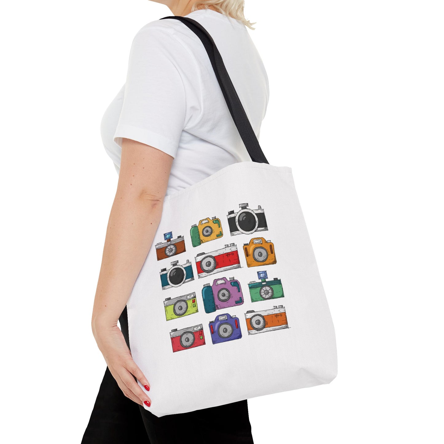 Retro Camera Vibes | Vintage Camera Tote Bag for Art Lovers
