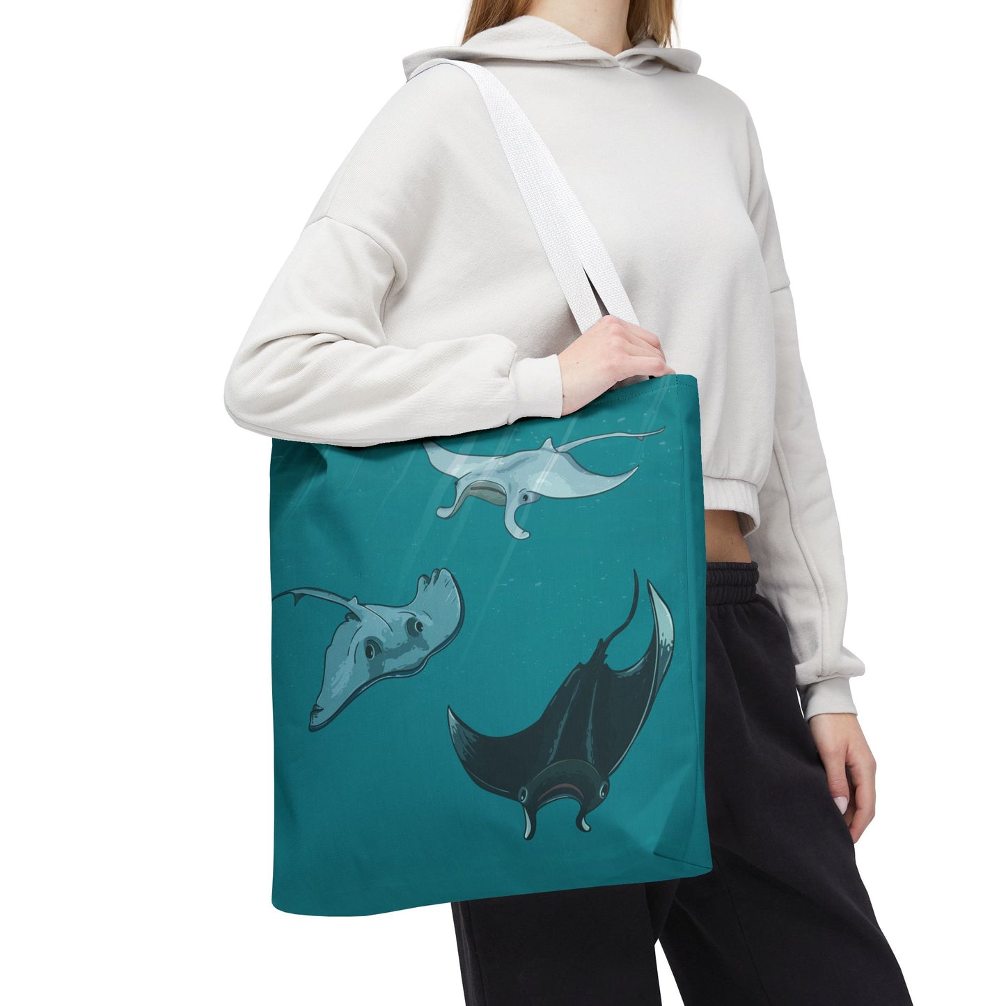 Ocean Stingray | Artistic Tote Bag Inspired by the Freedom of the Deep Blue Sea