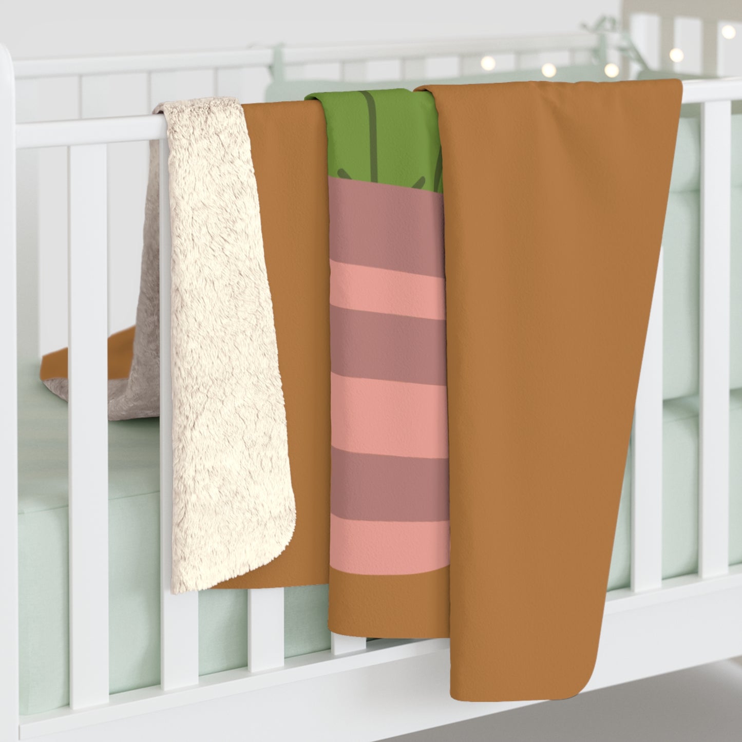 Cactus Sherpa Fleece Blanket | Cute Comfort with a Prickly Personality