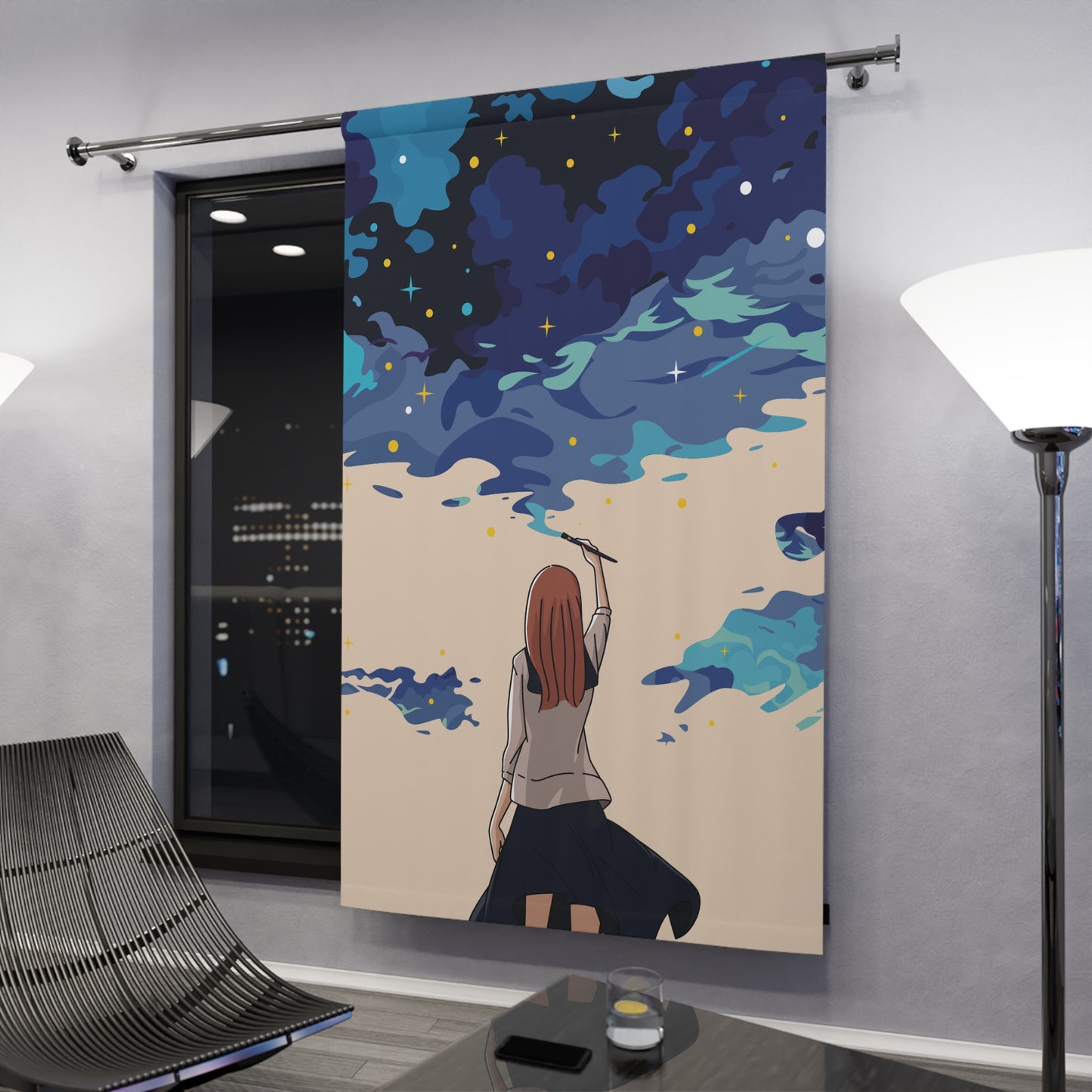 “Painting the Sky” Curtain | A Dream Hanging in the Light