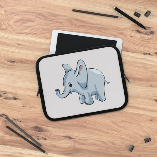 Little Elephant Vibes | Cute Cartoon Elephant Laptop Sleeve
