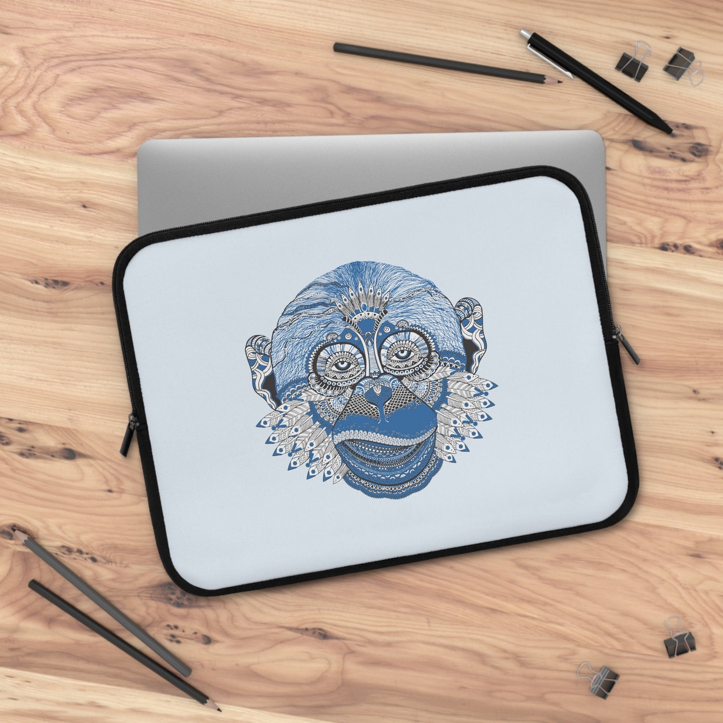 Mandala Monkey Art | Fun Art for Laptop Sleeves to Foster Creative Spirits