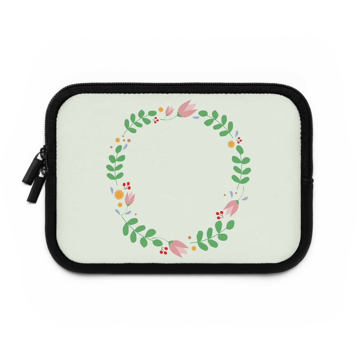 Floral Frame Delight | Elegant Decorative Flower Laptop Sleeve