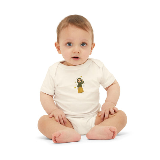 Baby Bodysuit | Adorable Muslim Baby Headscarf Design