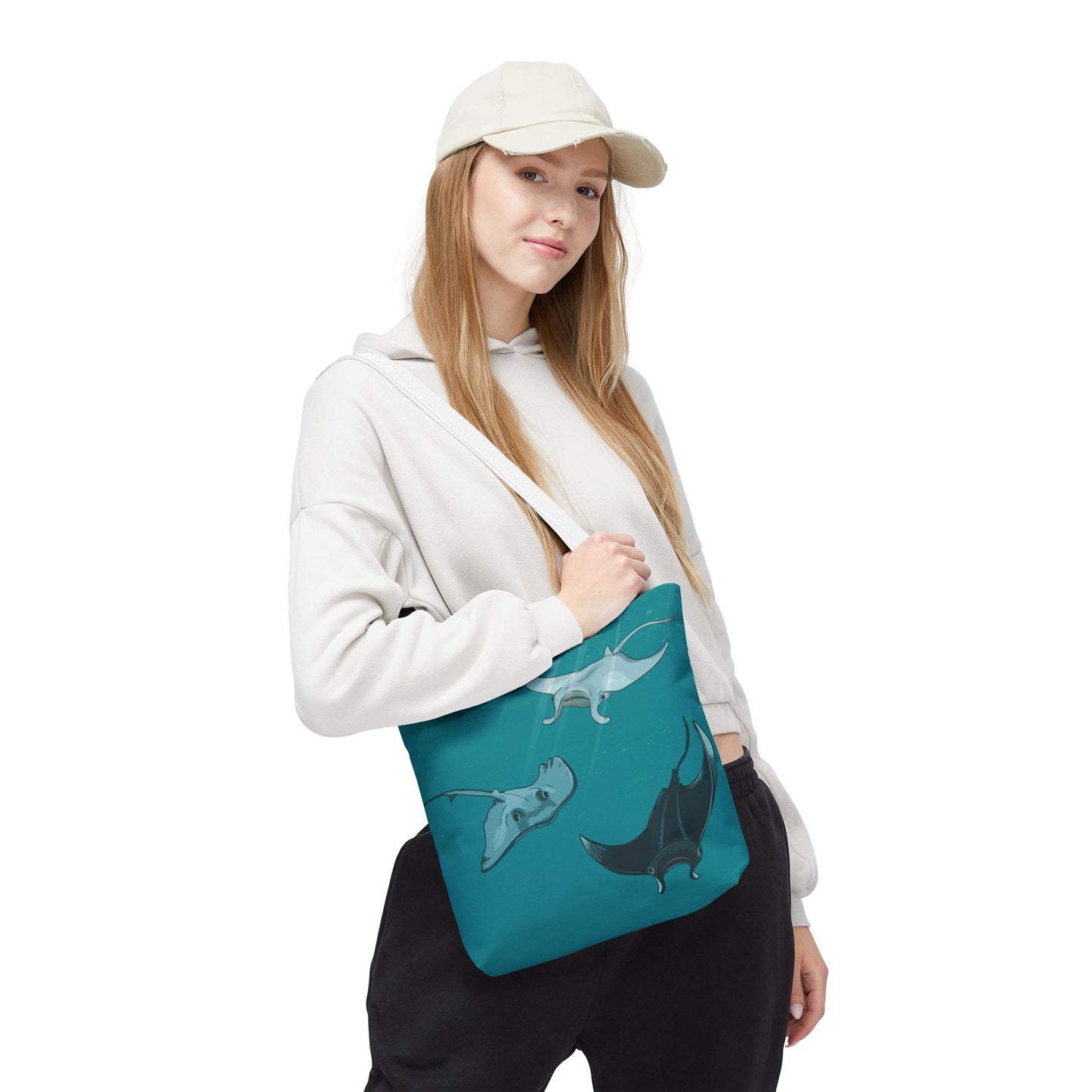 Ocean Stingray | Artistic Tote Bag Inspired by the Freedom of the Deep Blue Sea