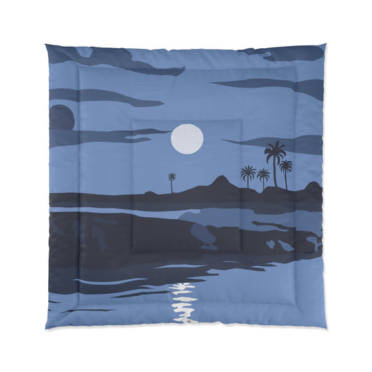 Moonlit Night Comforter | Cozy Lunar Dreams | Soft and Stylish Night Sky Bedding