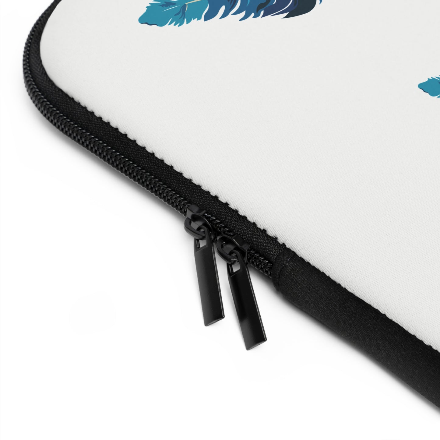 Falling Feather Mood | Artistic Feather Design Laptop Sleeve with Soft Aesthetic