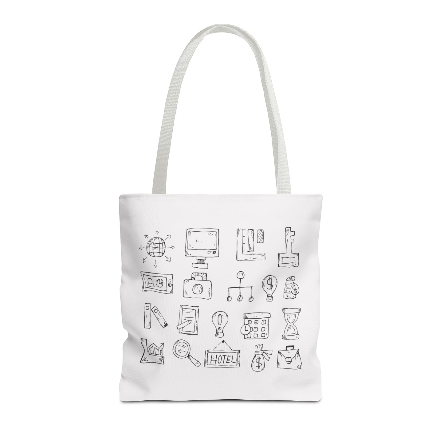 Finance Flow Tote Bag | Modern Financial & Banking Icon Tote