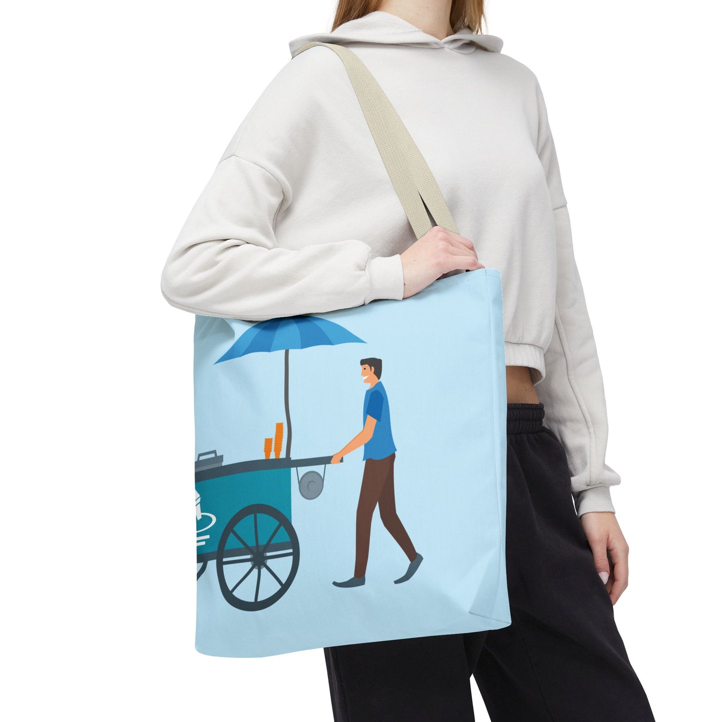 Sweet Ice Cream Ride | Fun Ice Cream Truck Tote Bag Full of Summer Vibes