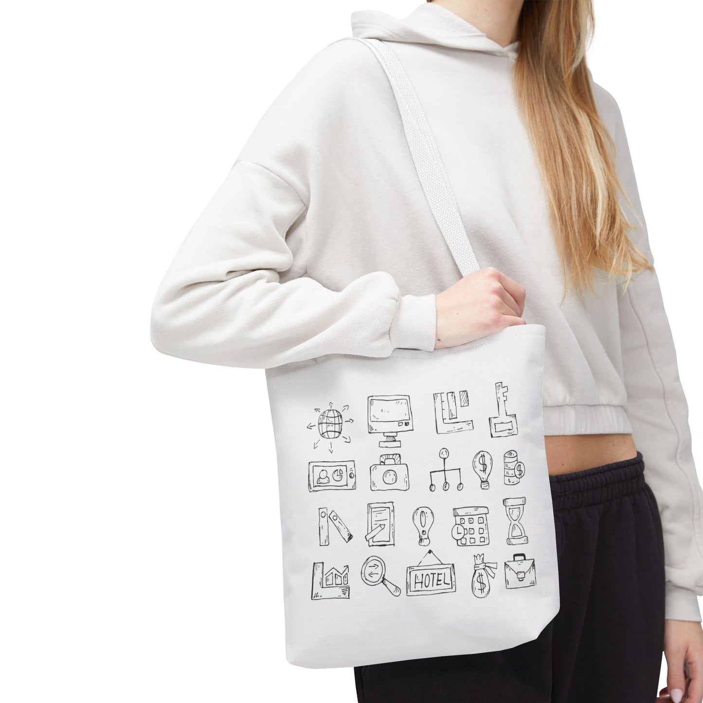 Finance Flow Tote Bag | Modern Financial & Banking Icon Tote