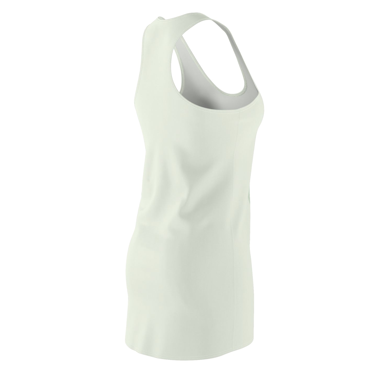 Heartbeat of Joy | Women’s Racerback Dress with Artistic Heart Pattern