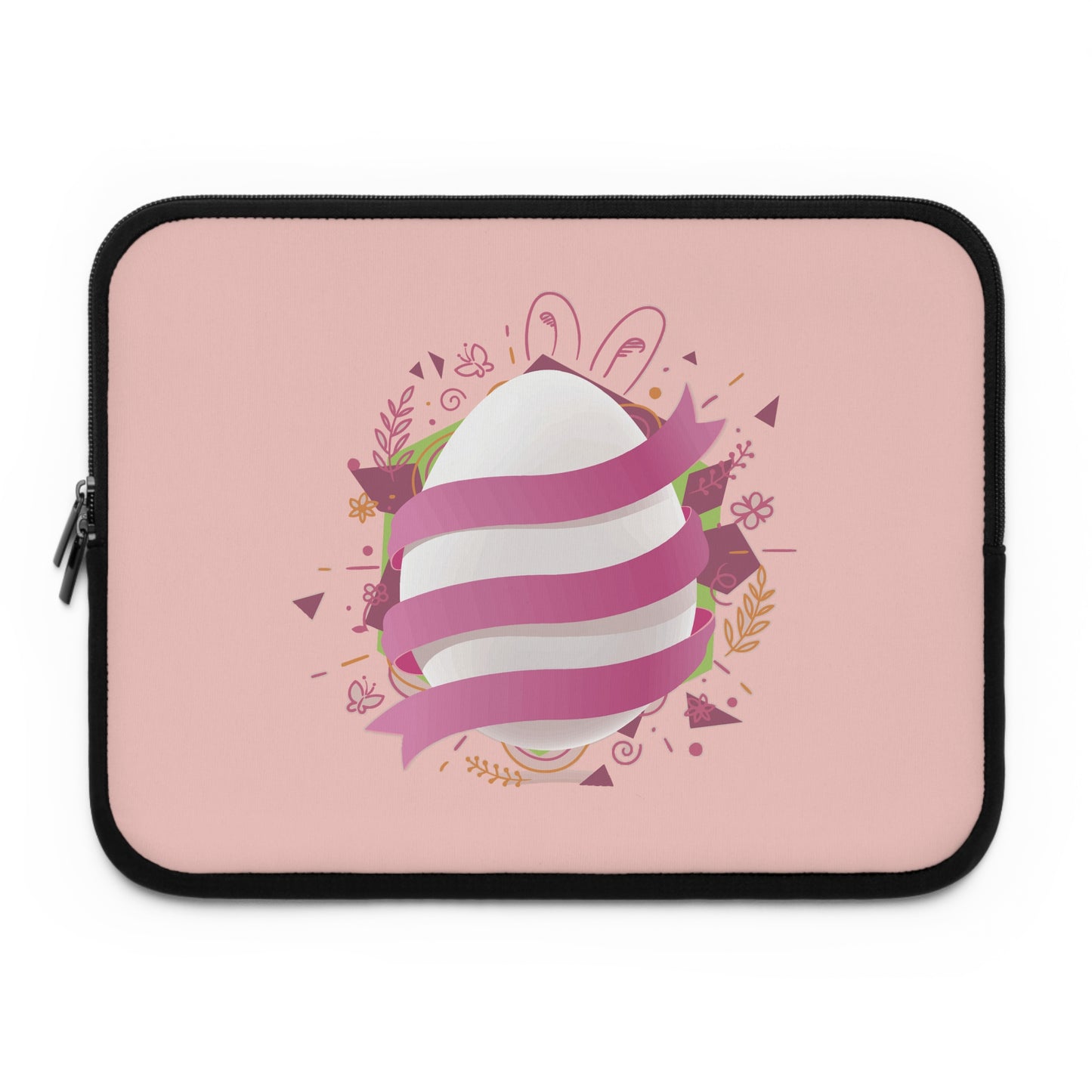 Easter Ribbon Egg Laptop Sleeve | Fun & Festive Holiday-Inspired Protective Case