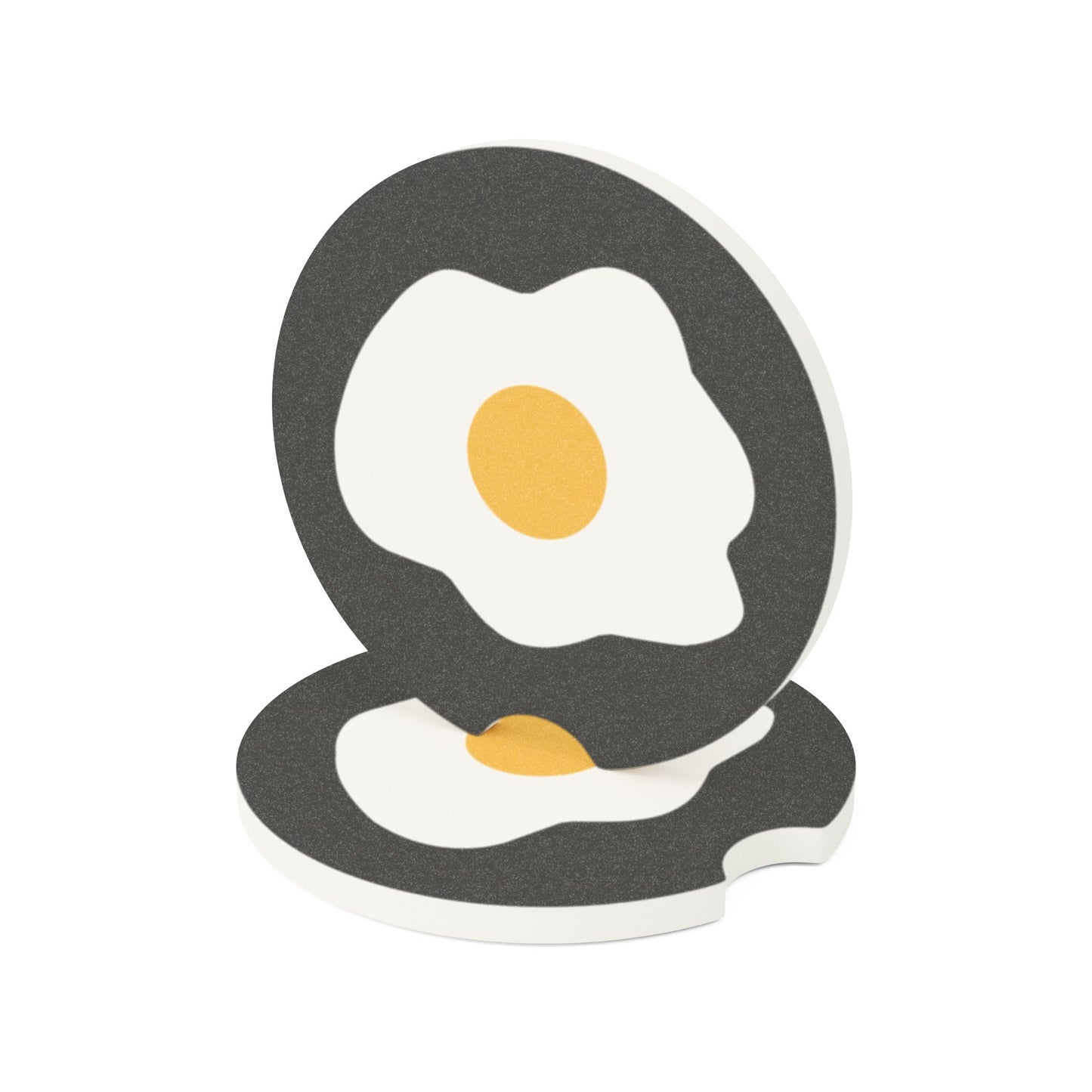 Sunny Side Fun | Fried Egg Car Coaster