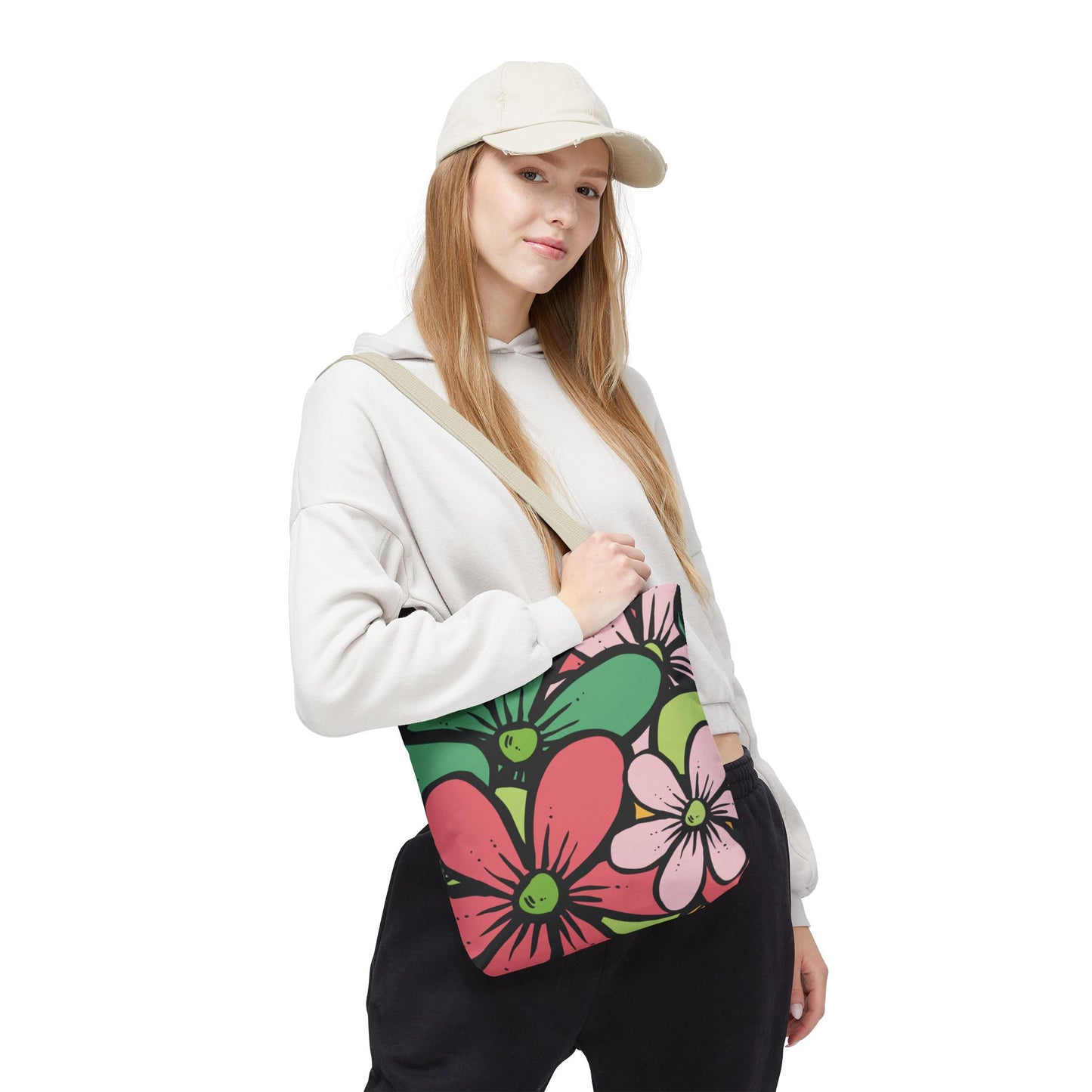 Colorful Floral Tote Bag | Bright, Playful & Stylish | Perfect for Everyday & Travel