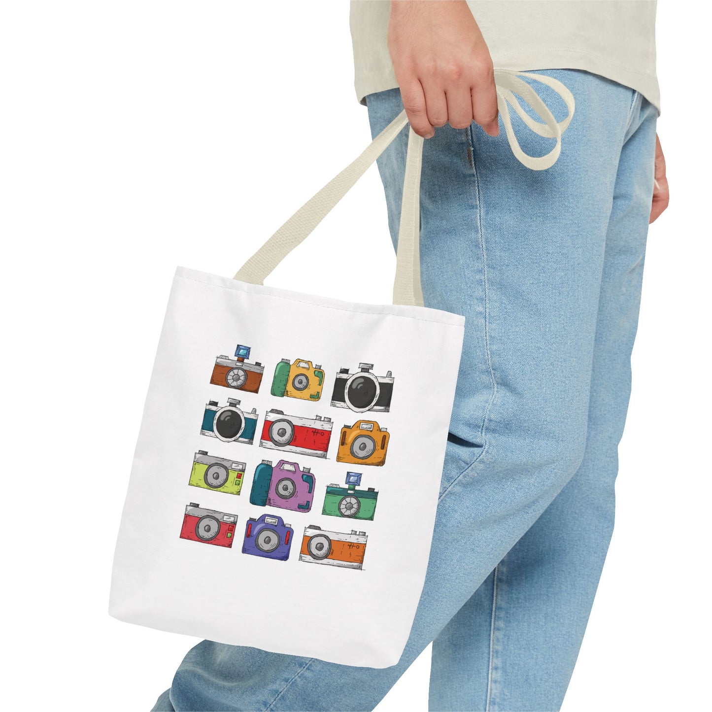 Retro Camera Vibes | Vintage Camera Tote Bag for Art Lovers