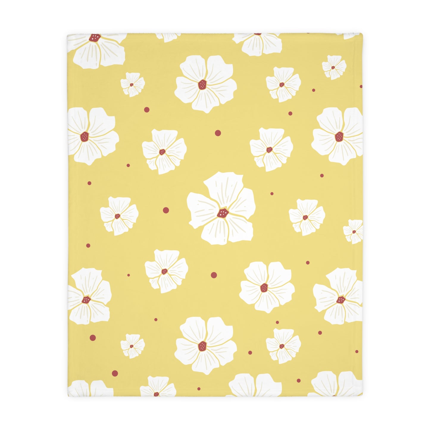 Luxury Bloom Velveteen Blanket | Double-Sided Floral Elegance