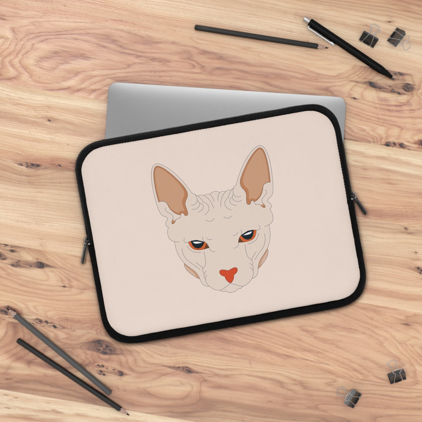 Weird Cat Mood | Quirky Cat Laptop Sleeve