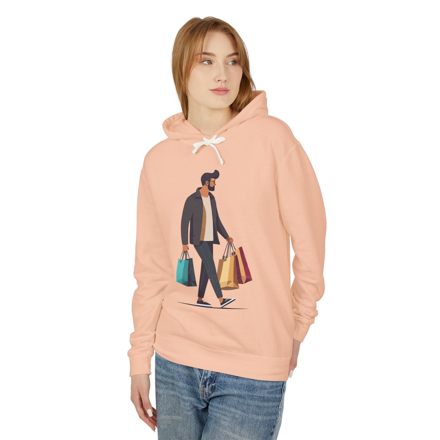 “Shopping Mood” Hoodie | Minimal, Fun & Urban
