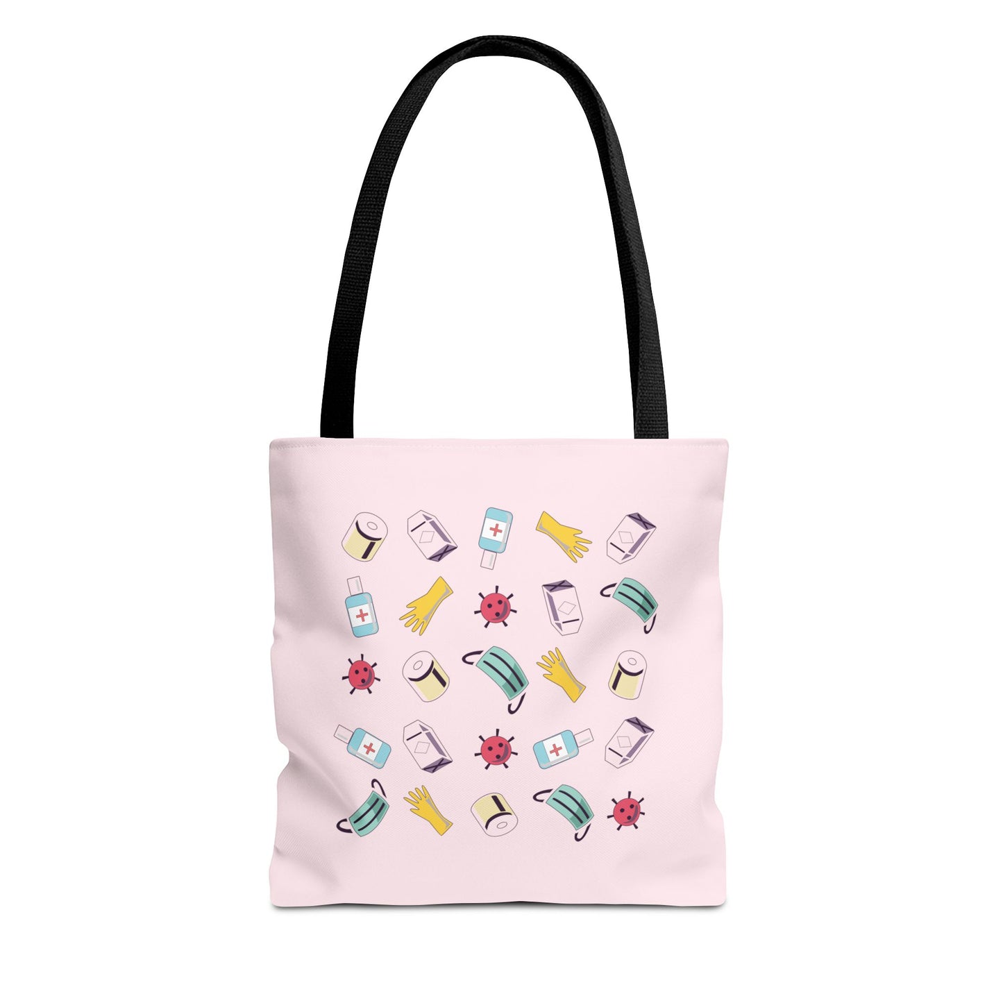 Covid Plan Concept | Artistic Tote Bag with Modern Pandemic-Inspired Design