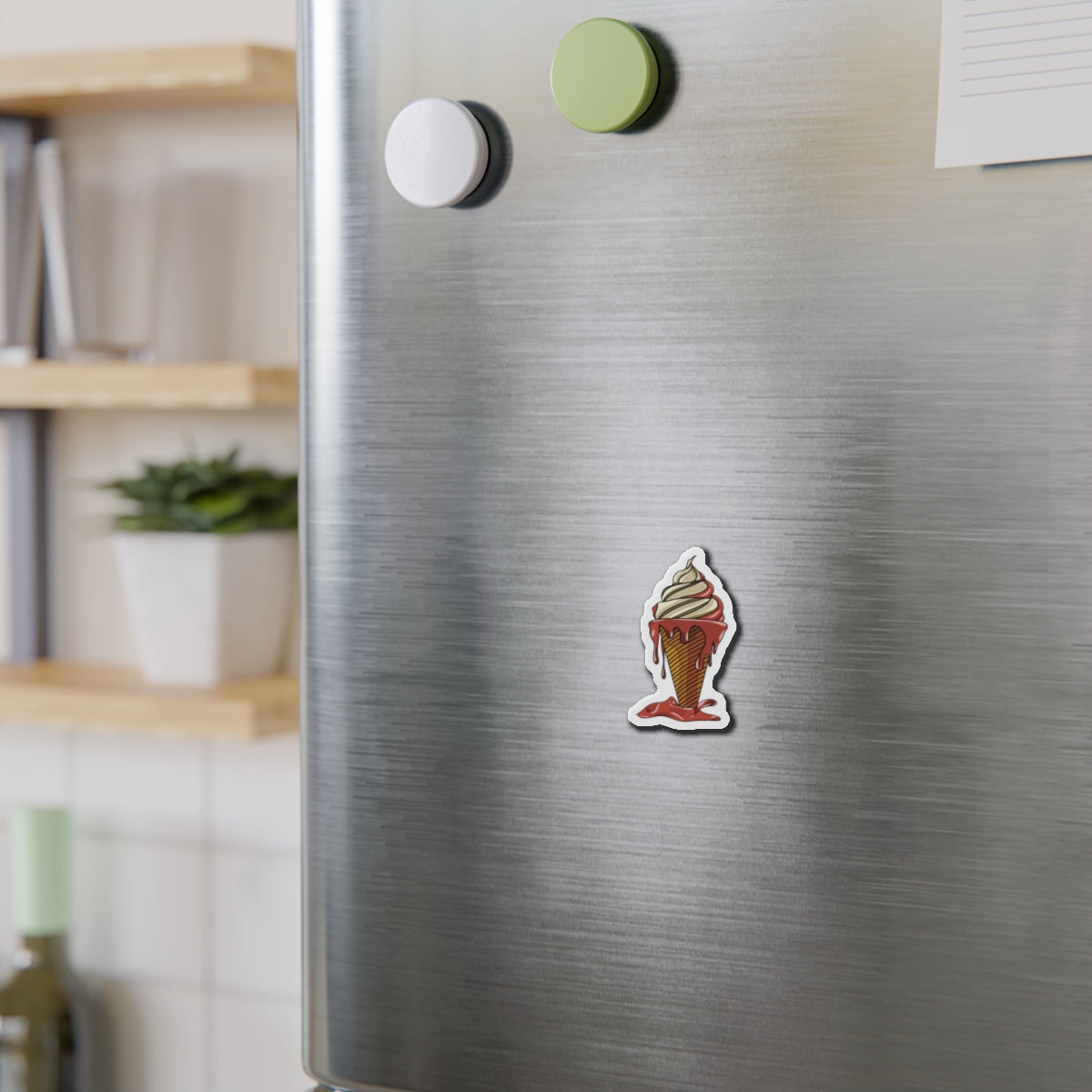 Die-Cut Magnet | Melting Ice Cream