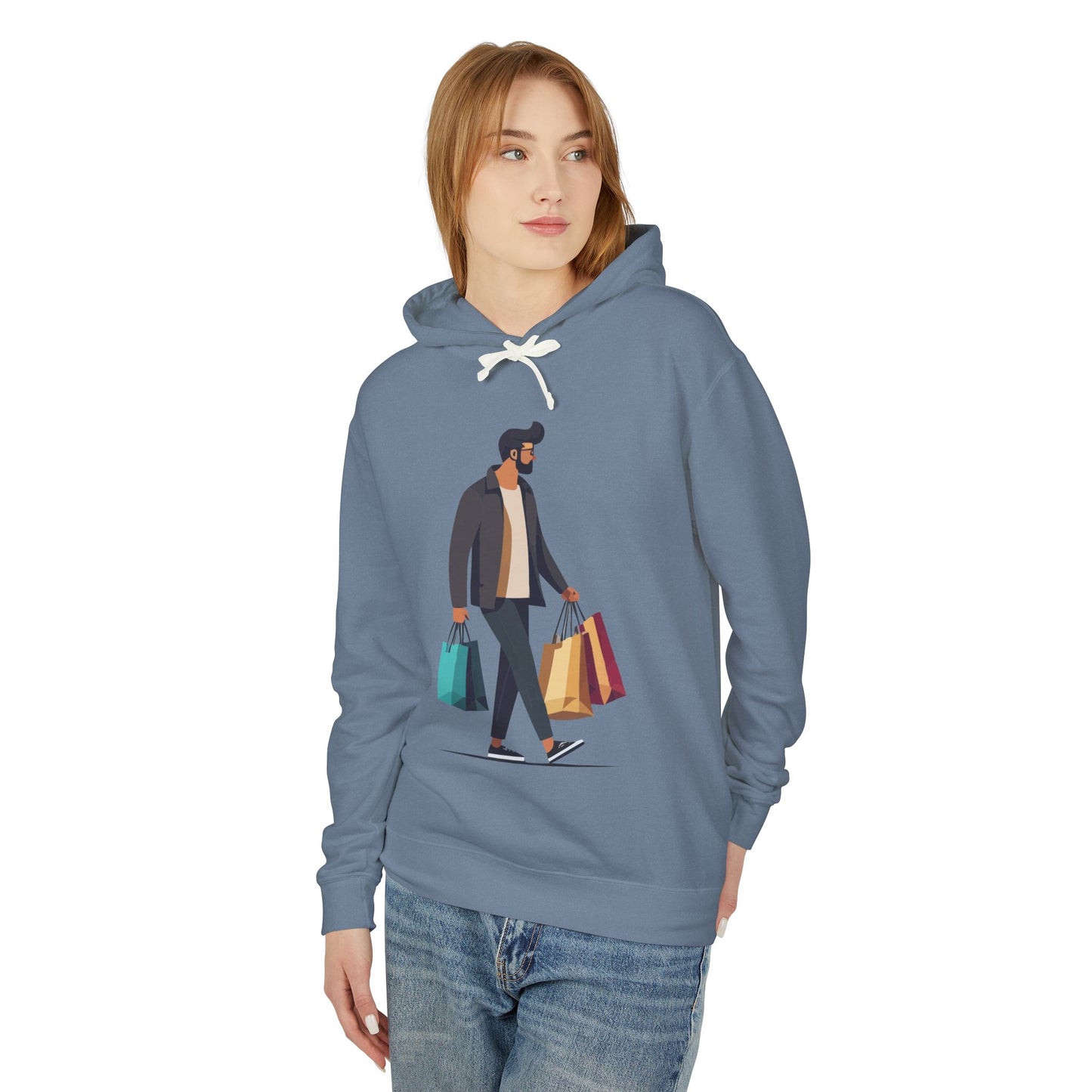 “Shopping Mood” Hoodie | Minimal, Fun & Urban