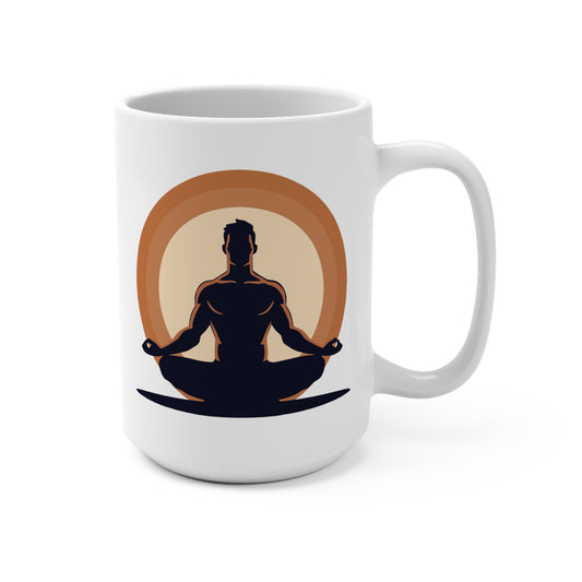 “Lotus Calm” Ceramic Mug | Mindful Living, Minimalist Design