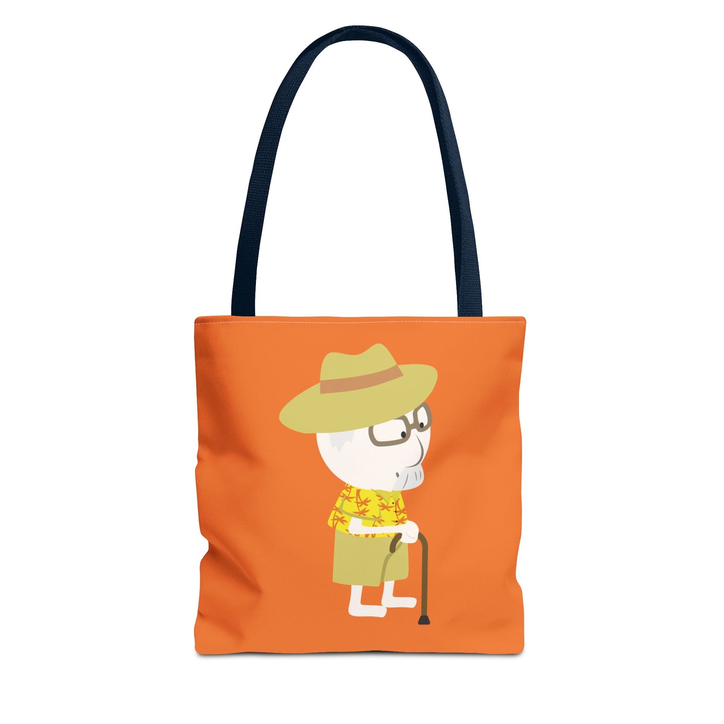 Minimalist Tote Bag | Grandpa with Cane | Artful & Whimsical