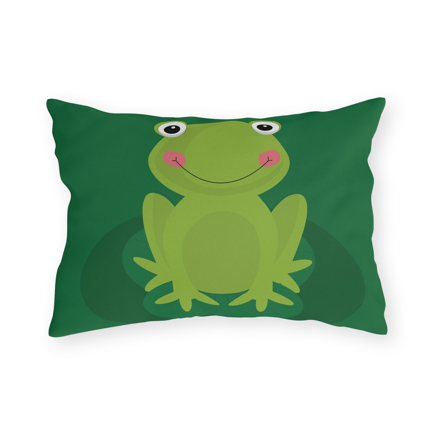 Green Frog Outdoor Pillow | Playful, Cute & Full of Personality