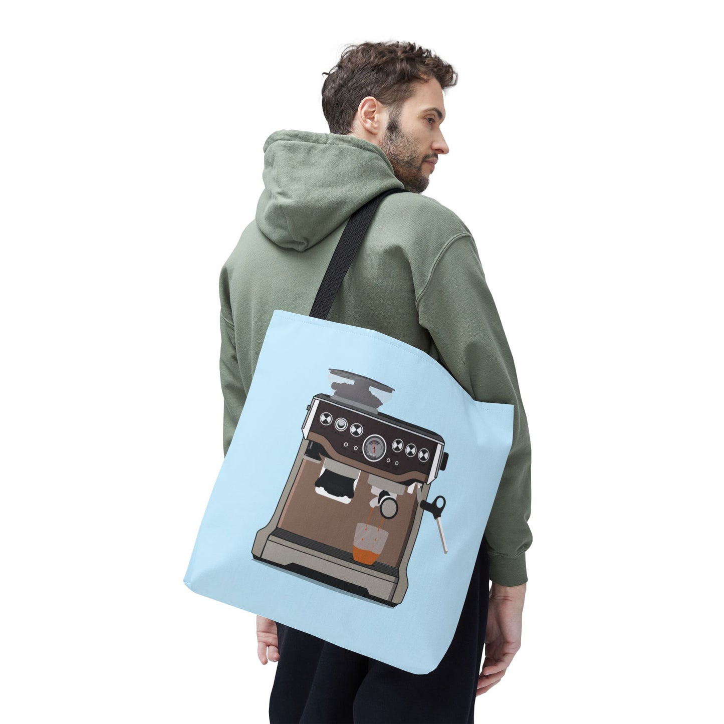 Energy from Coffee | Coffee Machine Illustration Tote Bag
