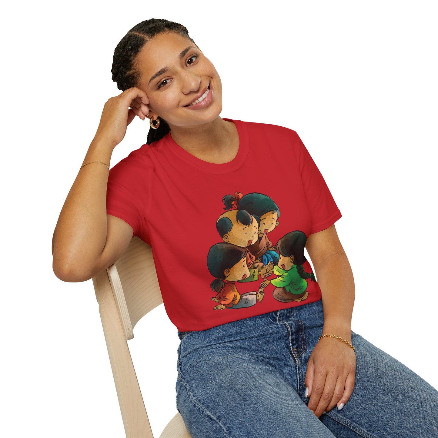 Unisex Softstyle Tee | "Na Nu Na Nong" | Vietnamese Childhood Game Shirt