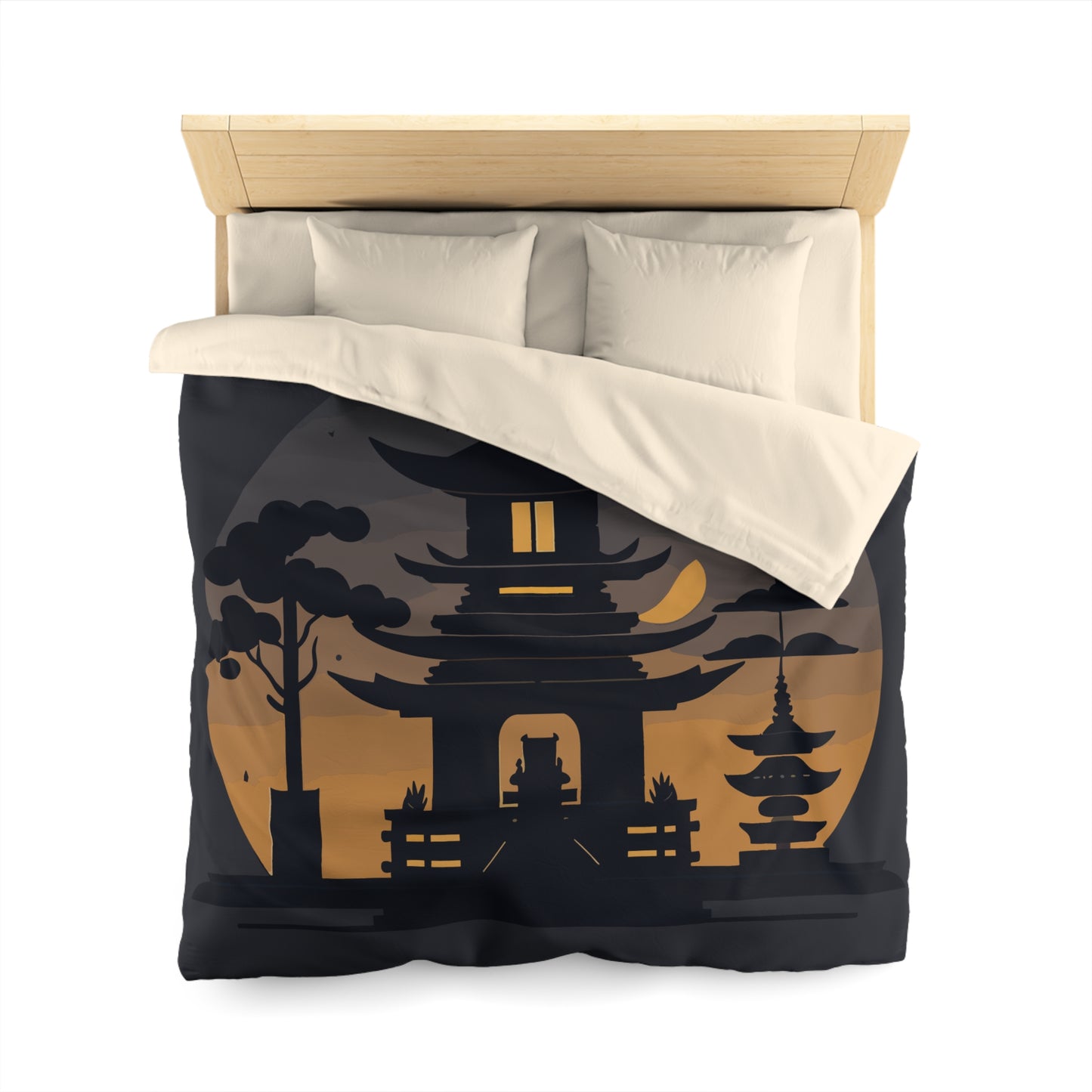 “Tibetan Light” Duvet Cover | A Sanctuary of Calm and Sleep