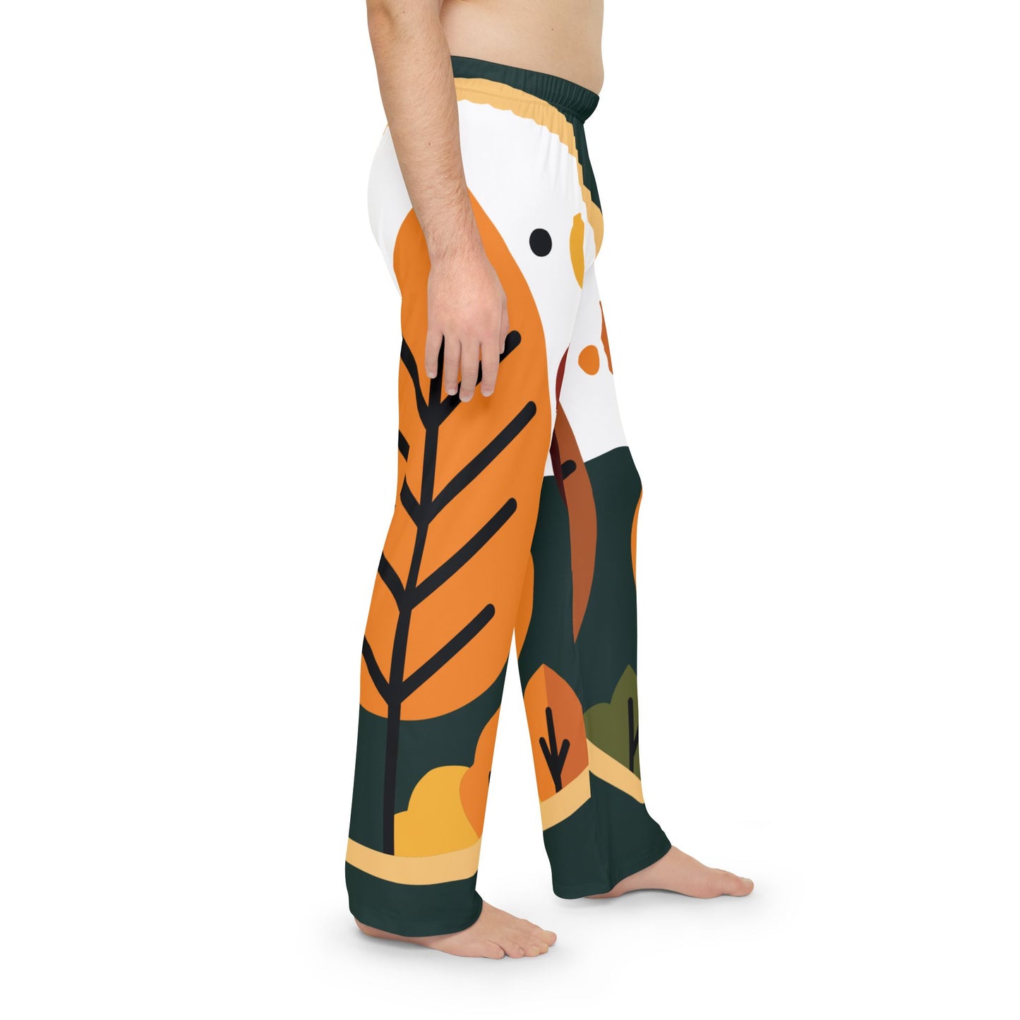 “Autumn Forest Calm” Men's Pajama Pants | Tranquility in Every Thread