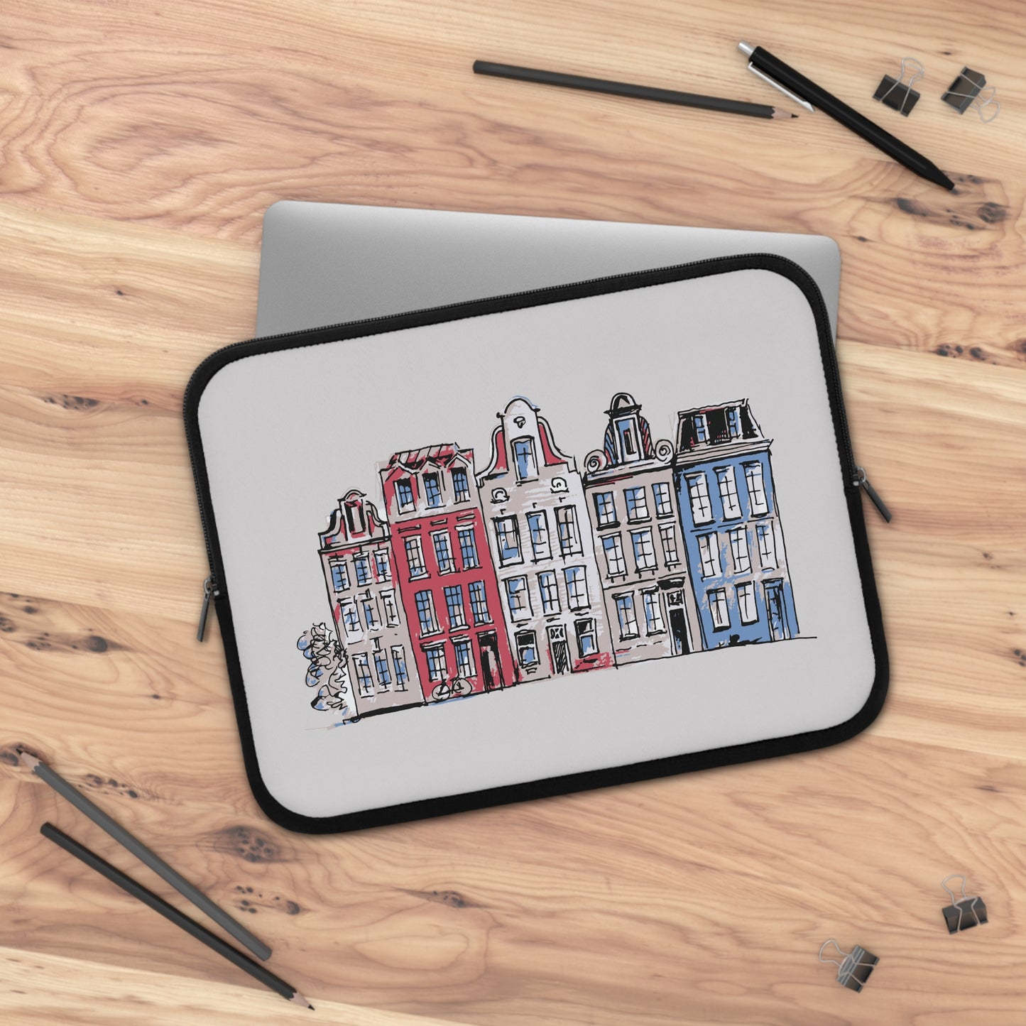 Dutch Dream Houses | Colorful Dutch Houses Laptop Sleeve