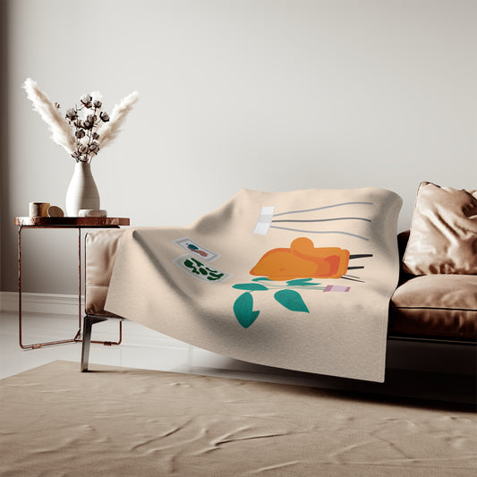 The Tidy Nest | Blanket Hoodie with Clean Living Room Print | Cozy – Neat – Stylish