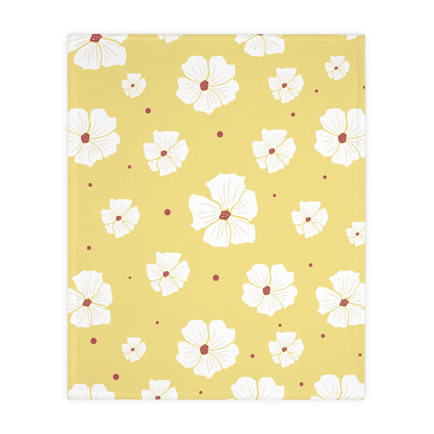 Luxury Bloom Velveteen Blanket | Double-Sided Floral Elegance