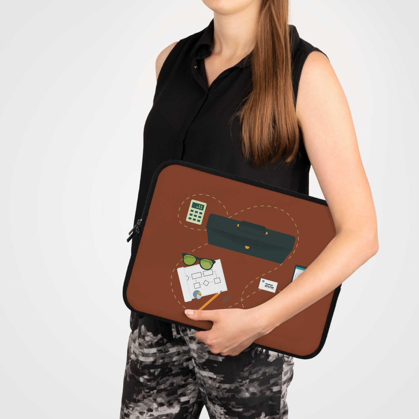 Smart Business Flow | Modern Business Organization Laptop Sleeve