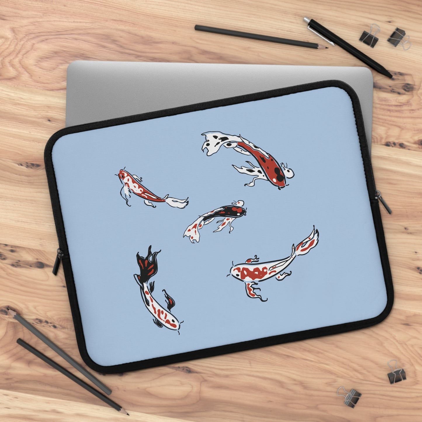 Koi Flow | Artistic Koi Fish Laptop Sleeve
