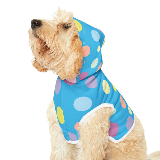 Pet Hoodie | Cool Blue Geometry | Stylish Wear for Trendy Pets