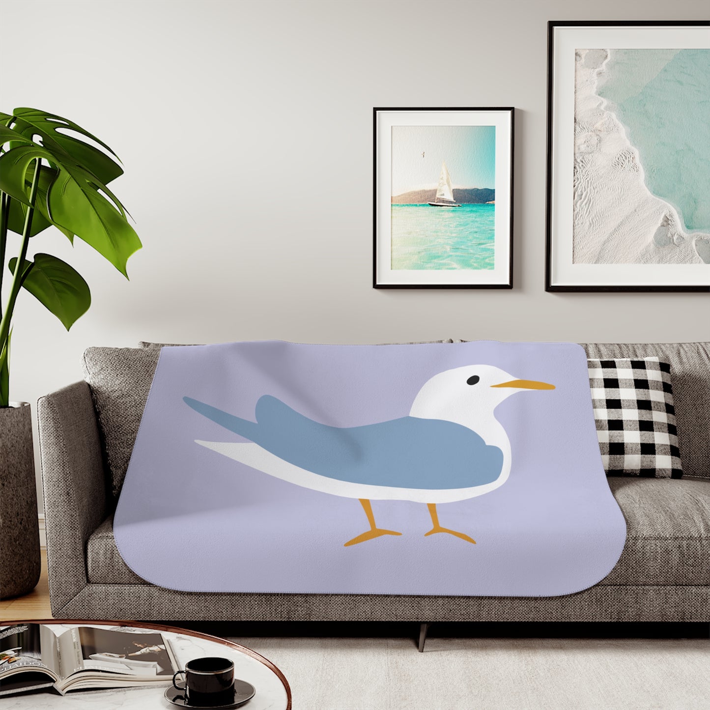 Sherpa Blanket | Moorhen Bird | Softness and Elegance