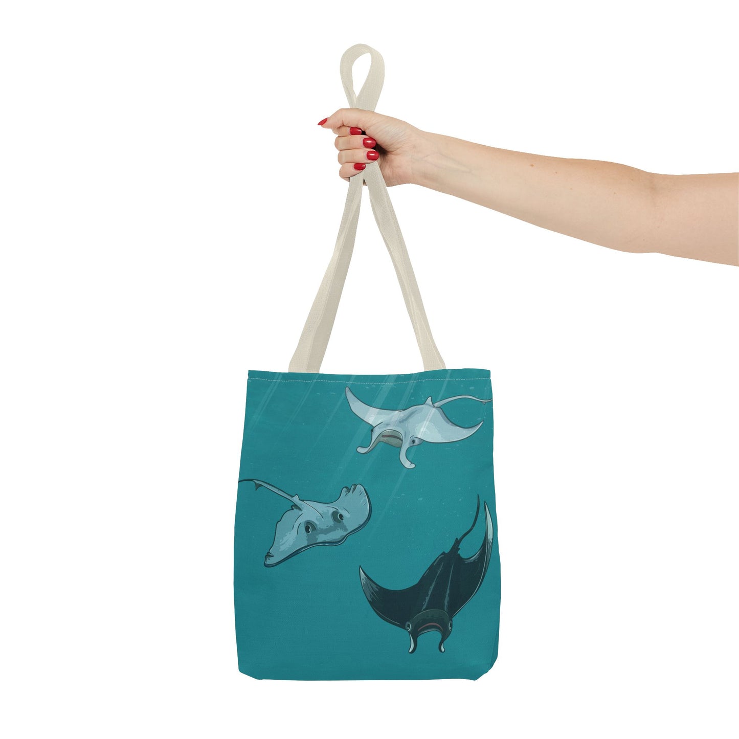 Ocean Stingray | Artistic Tote Bag Inspired by the Freedom of the Deep Blue Sea